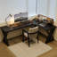 Bureau d'écriture rectangulaire en bois massif noir-1670840554-1670840532