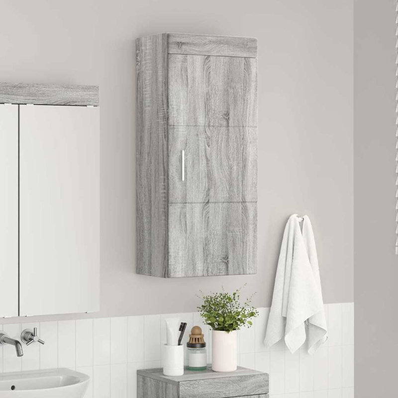 Freestanding Bathroom Cabinet, Grey Sonoma