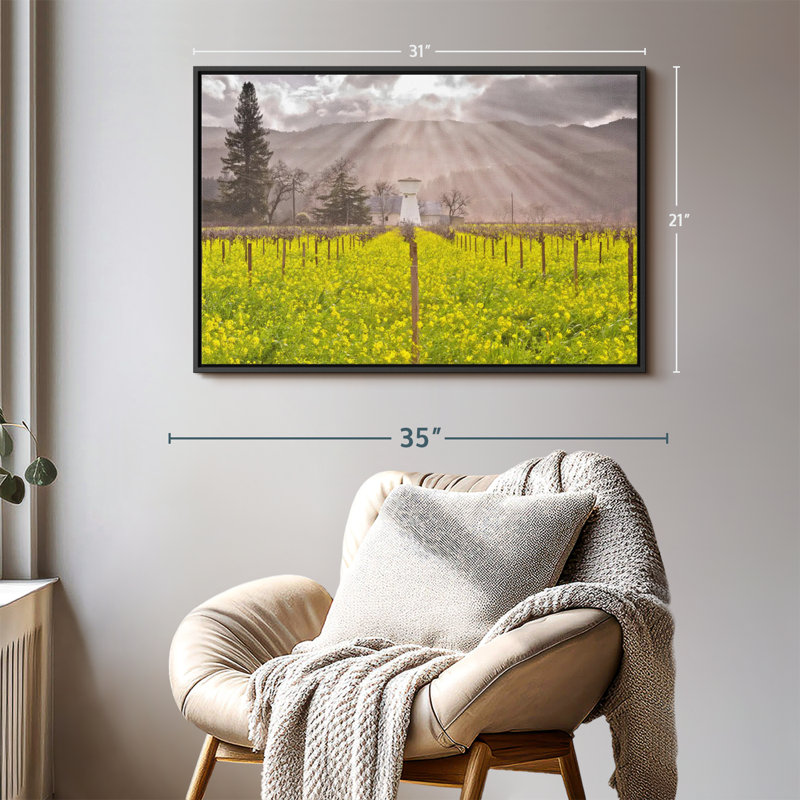 Nature «Art mural de Napa Valley Vineyard», H 21 po x l 31 po
