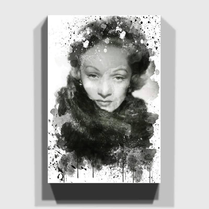 Marlene Dietrich - Wall Art, 76cm H x 50cm W, Wrapped Canvas