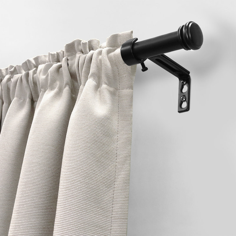 Ensemble de 4 supports noirs de 1 po
