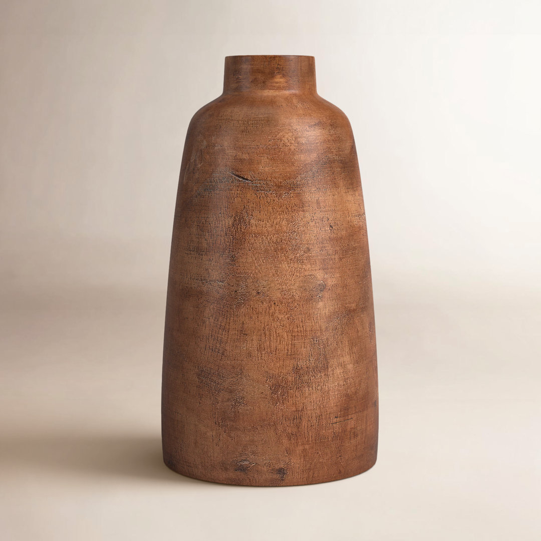 Mylo Decorative Paulownia Wood Vase Birch Lane™