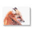 Red Fox In Winter In Abstract - Wrapped Canvas-55338293