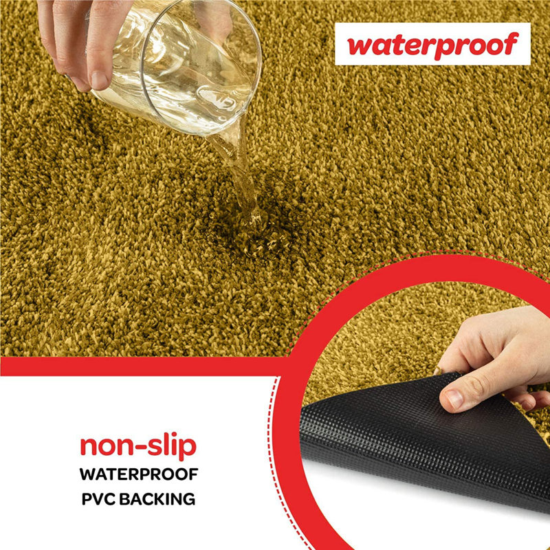 Non-Slip Doormat, Yellow, 20" W x 30" L