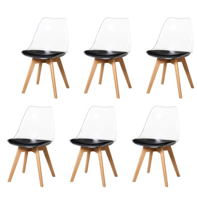 42.5cm H Leather Upholstered Full Back Side Chair