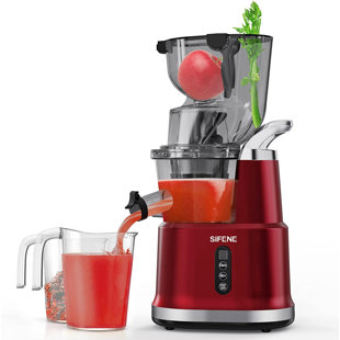 Effortless Juicing Machines, SiFENE 500W Wide Chute Centrifugal Juicer for  Fruits & Vegetables, Easy-Clean Juicing Maker, BPA-Free (Sleek Stainless  Steel - Red) 