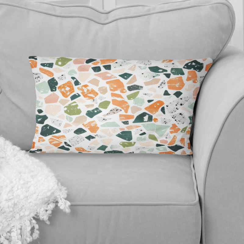 Coussin lombaire Piles Green Tiles II - Tiles