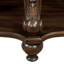 Table de bout ronde en bois massif avec tablette-1649876814