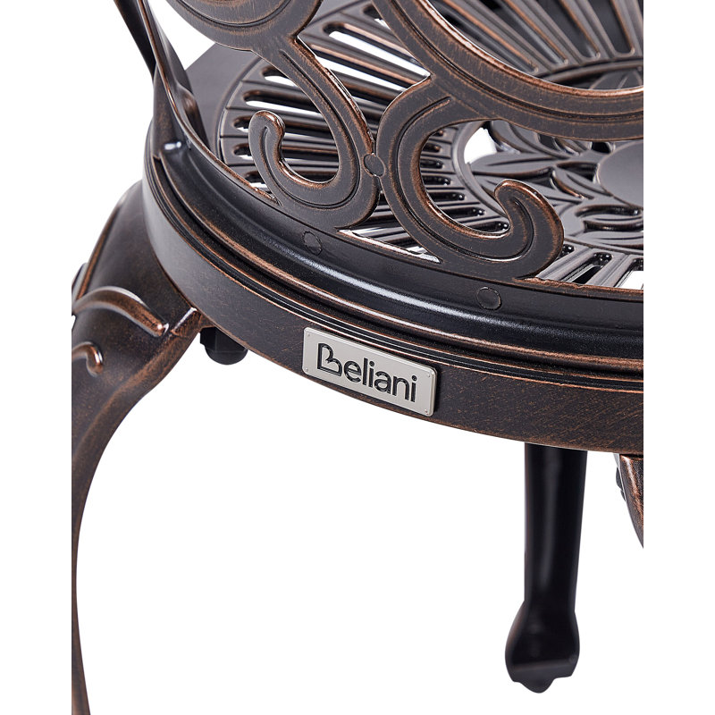 Heston Patio Dining Side Chair, Brown