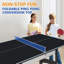 Plateau de table de tennis de table pliable et portable de taille moyenne 6 * 3 pi noir pour jeux d'intérieur-121198720-121198721