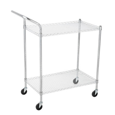 Metal Mesh Cart With Wheels