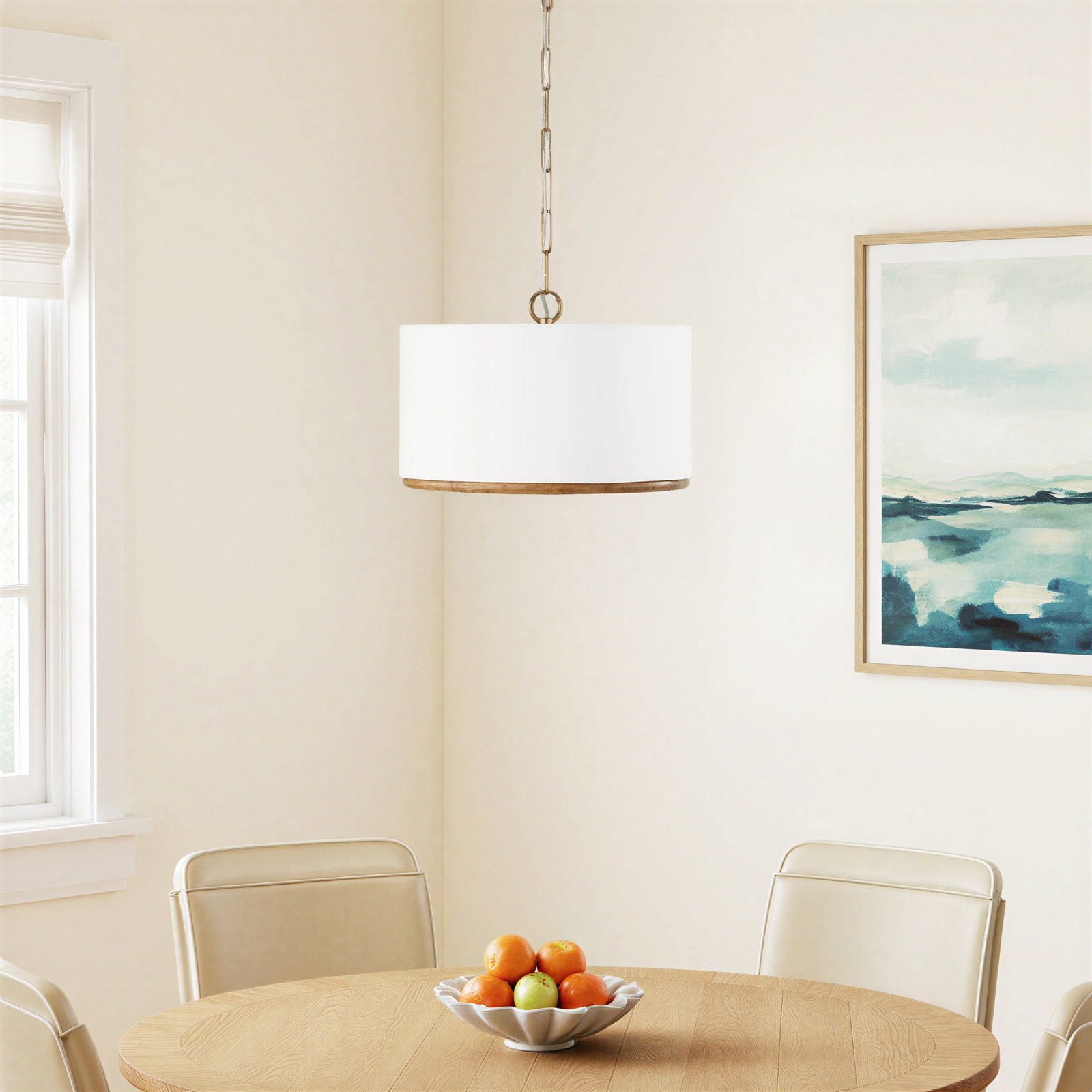 3 Light Poly-Blend Dimmable Pendant
