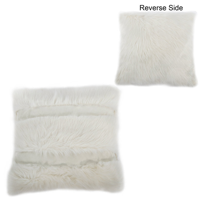 Coussin décoratif en fausse fourrure Aceves