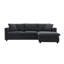 Ensemble de canapé modulaire en polyester avec 2 coussins gratuits et repose-pieds convertible, parfait pour le confort et la polyvalence de tout salon.