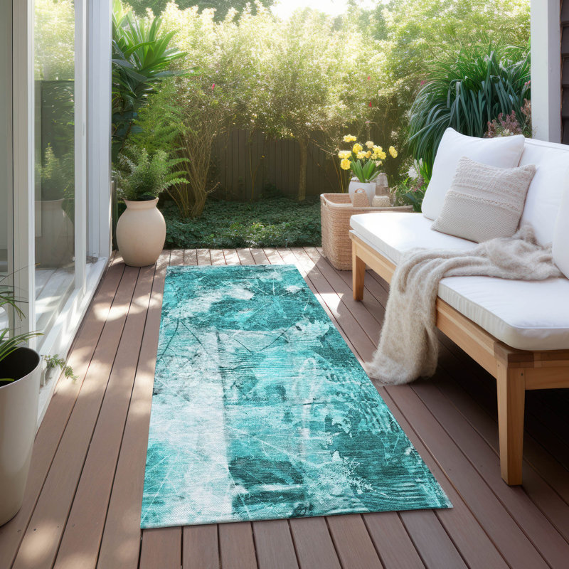 Tapis intérieur / extérieur Fellsmere, Tapis de couloir 2 pi 3 po x 7 pi 6 po