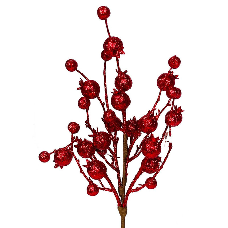 Plante artificielle 12 po, Rouge