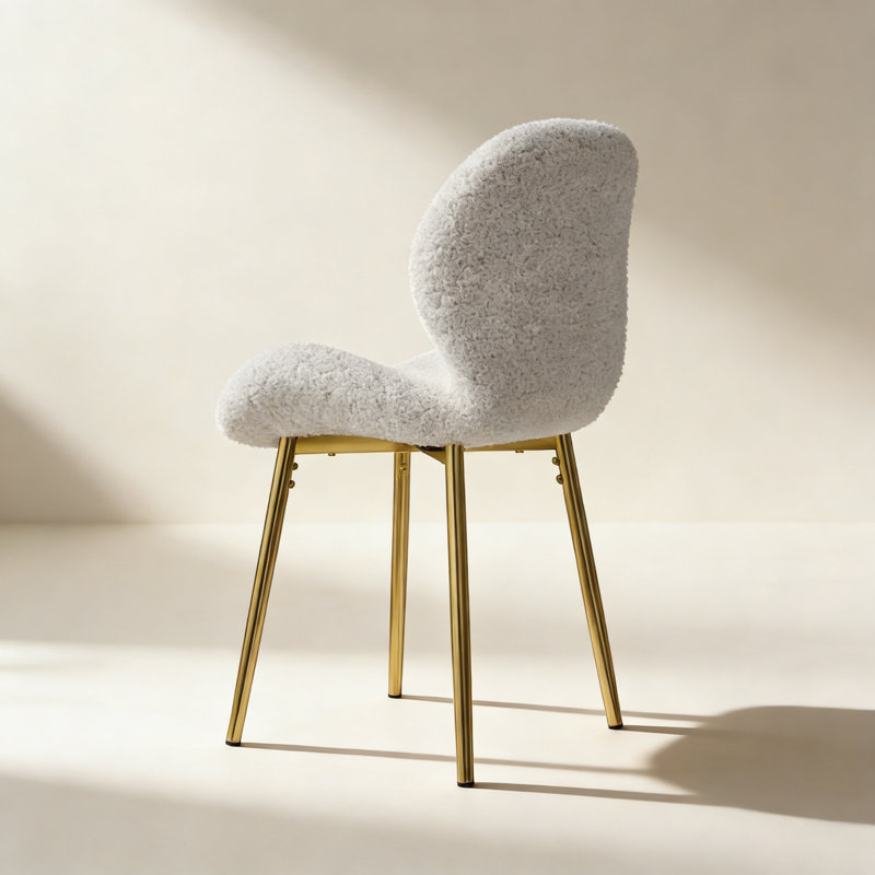 Ensemble de 2 chaises de salle à manger rembourrées, Blanc