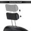 Fauteuil de coiffeur inclinable ergonomique Iyhana avec pompe hydraulique de 25,8 po de largeur-1372703153