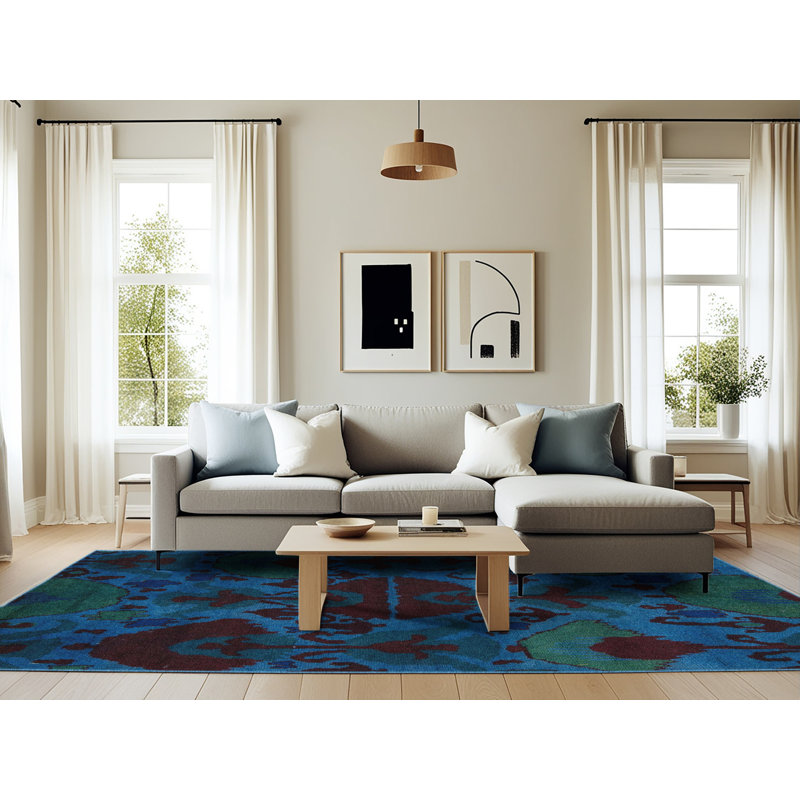 Tapis abstrait moderne 5413, Rectangle 6 pi x 9 pi