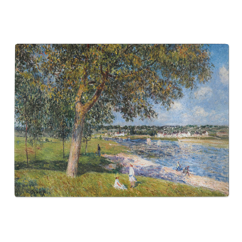 Walnut Tree in a Thomery Field by Alfred Sisley Chopping Board, 0.4cm H x 28.5cm W x 39cm L