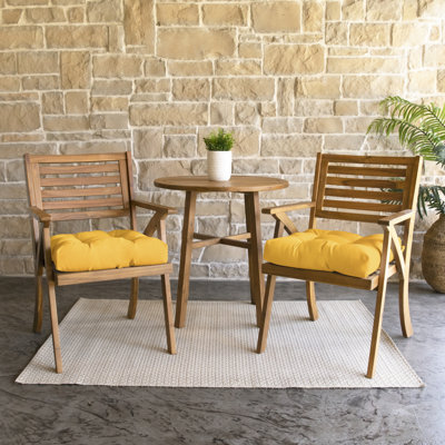 2 Piece Tufted Outdoor Sumbrella Seat Cushion