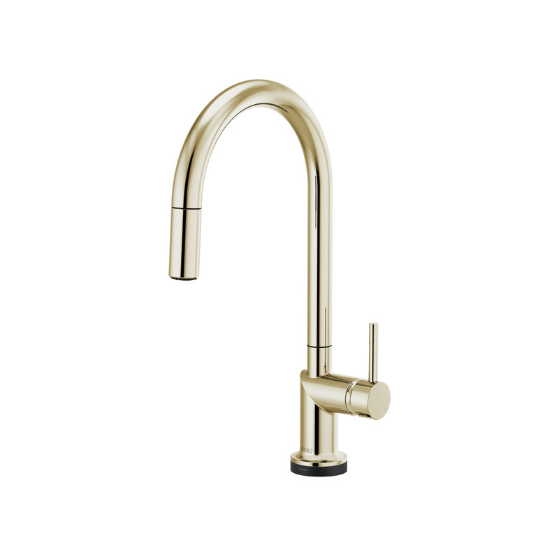 Odin® SmartTouch® Pull-Down Faucet with Arc Spout, Polished Nickel, Lever