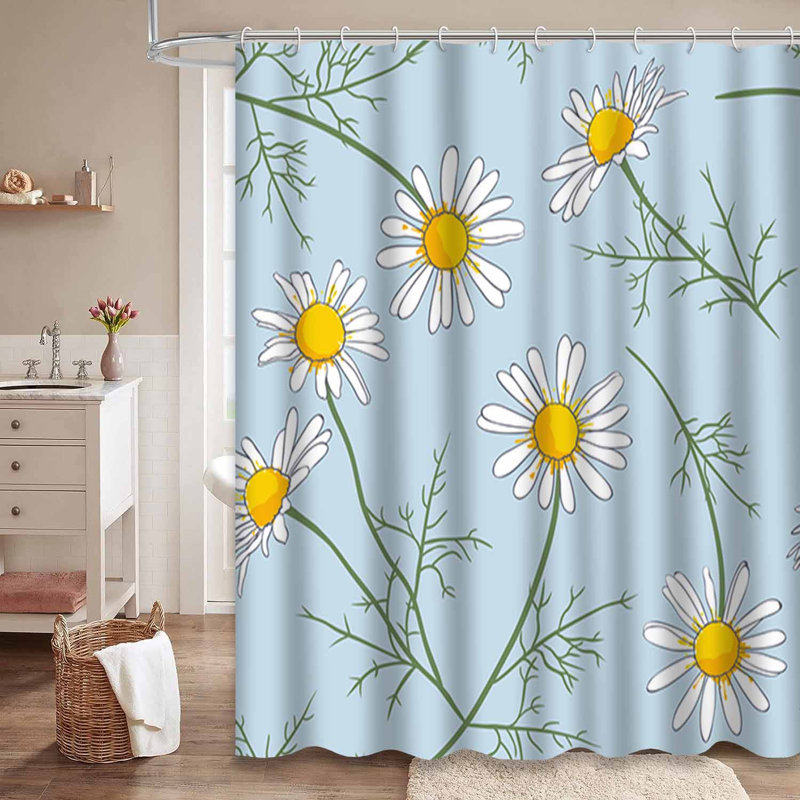 Rideau de douche Daisy, L 72 po x l 78 po