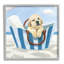 «Stupell Industries Puppy at Beach Landscape», art mural sur toile par James Wiens-91323658