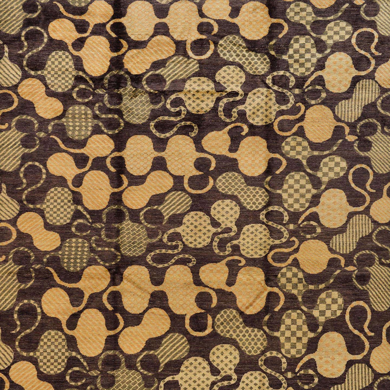 Tapis abstrait moderne 147, Carré 5 pi