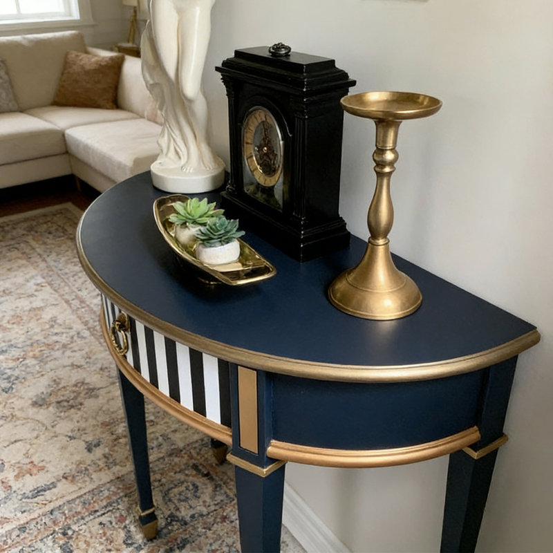 Console moderne et élégante semi-circulaire
