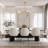 Transitional 7 Light Linear Chain Chandelier
