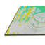 Tapis vert/jaune tissé à la machine-561242619