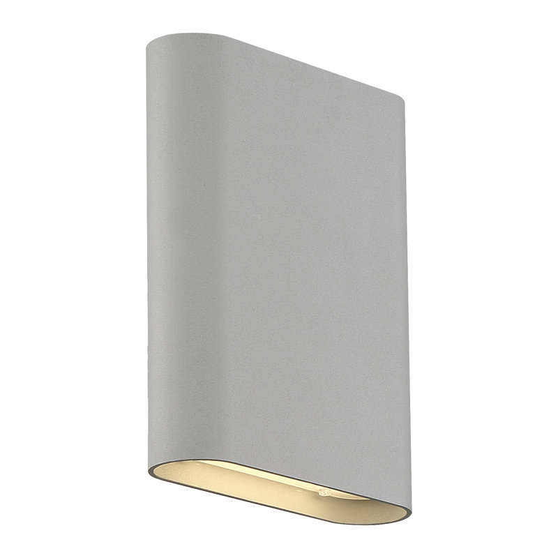 Applique murale encastrée en aluminium Jamai, Satin / givré