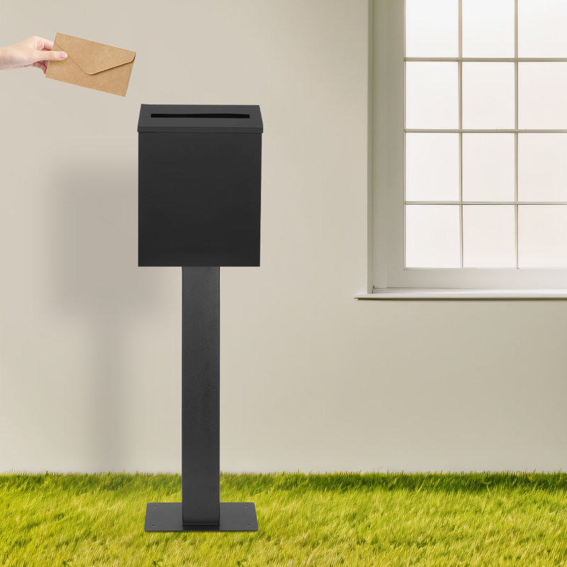 Outside Mailbox Post, Heavy Duty Mailbox Post, Surface Mounting Post For Easy Install Mailbox Use
