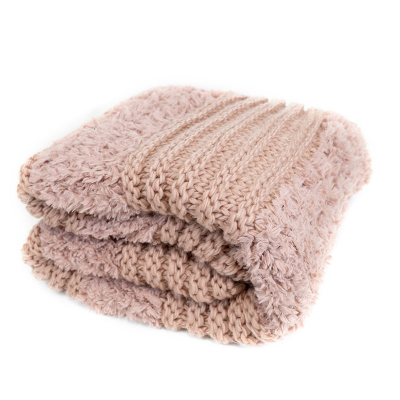 Jeté tissé Your Your Lifestyle par Donna, Rose