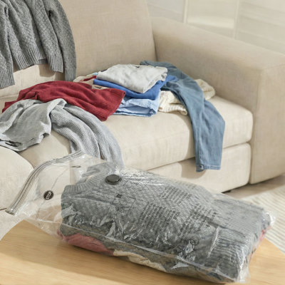Vacuum Storage Bags, Space-Saving Compression Sealer Bags for Comforters, Blankets, Pillows, Bedding & Clothes, Variety 15-Pack: 3 XX-Large, 3 X-Large, 3 Large, 3 Medium, 3 Small