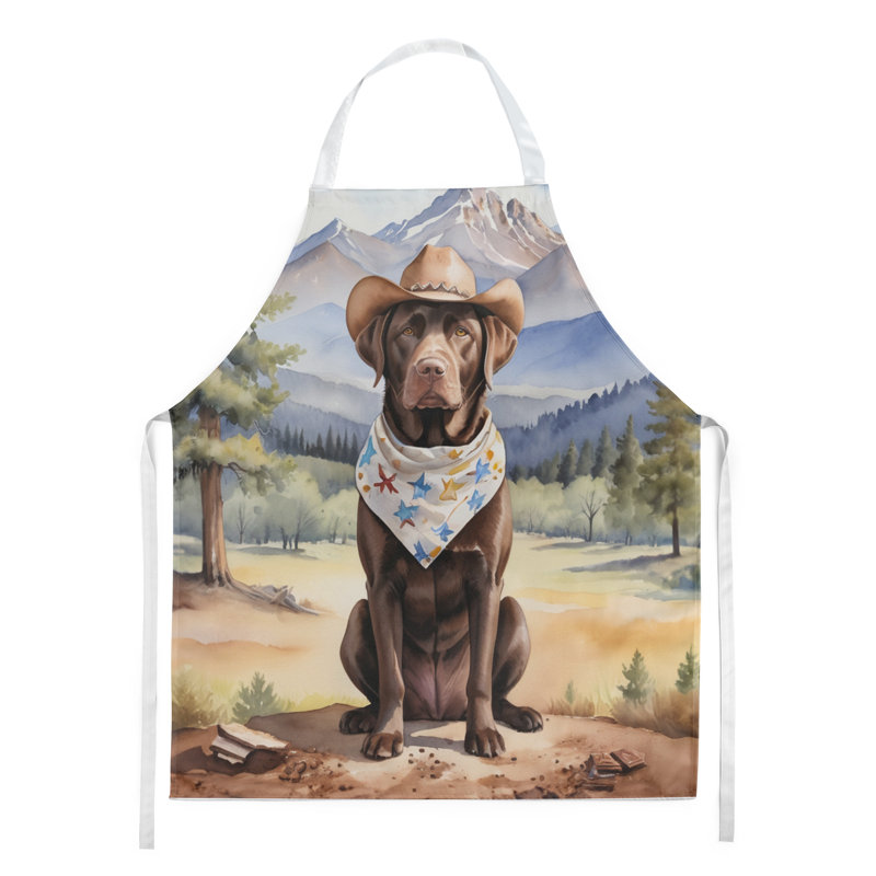 Tablier de bienvenue Labrador Retriever Cowboy