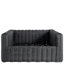 Montecito Woven N-Dura Resin Wicker Outdoor Lounge Chair - Onyx-445133048-445133025