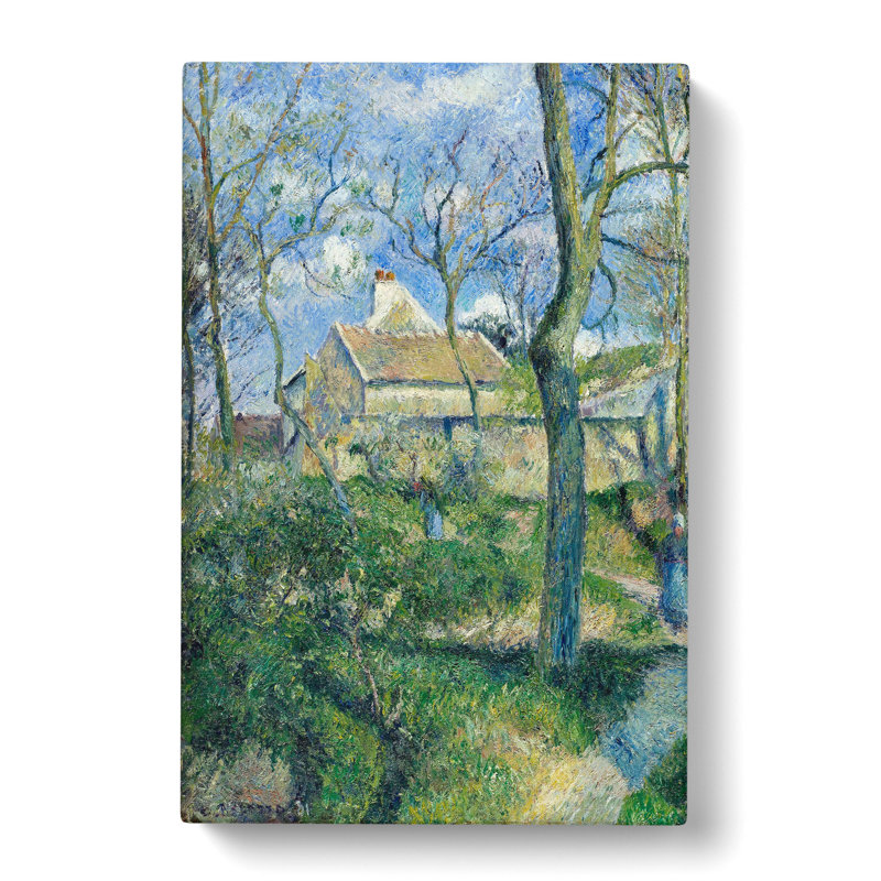 The Path To Les Pouilleux by Camille Pissarro - Wrapped Canvas Painting, 50cm H x 35cm W x 3cm D