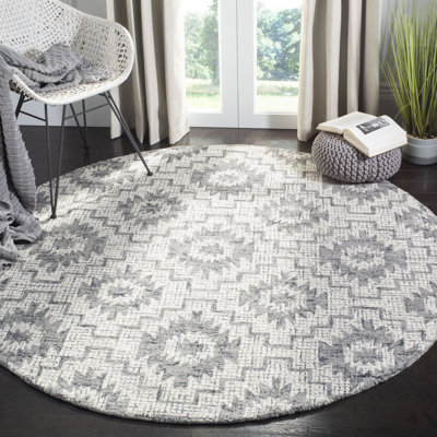 Tolland Hand Tufted Wool Geometric Rug