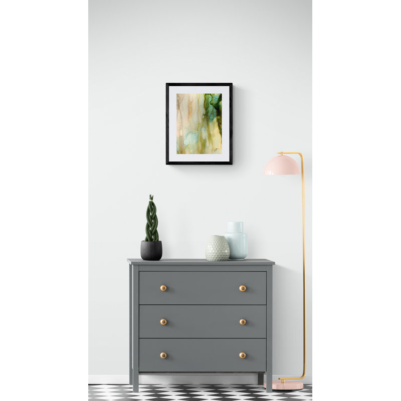 Rainy Window Print by Trish Sierer, Black Framed Canvas, 32" H x 24" W