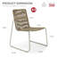 Ensemble de 2 chaises en rotin empilables Ziaa - sans assemblage, sans accoudoirs pour un rangement facile-117296394