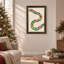 Art mural sur toile vert et rouge-557346022