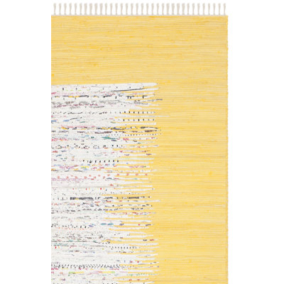 Tapis de couleur unie en coton tissé à la main Paynter