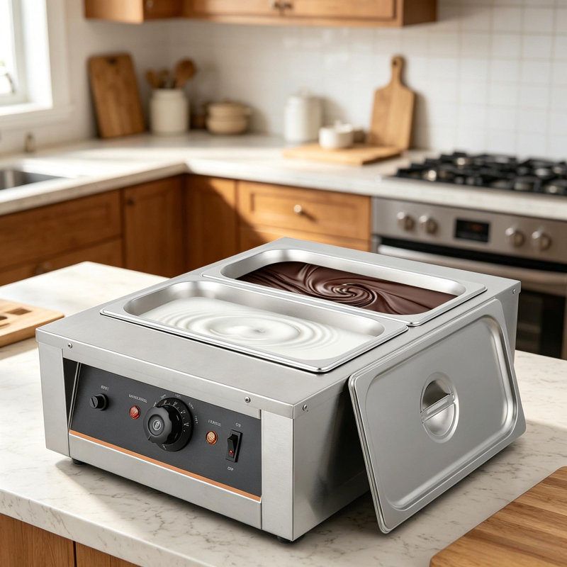Machine à tremper au chocolat électrique en acier inoxydable pour la cuisson