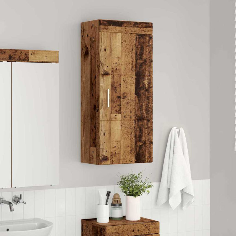 Freestanding Bathroom Cabinet, Old Wood