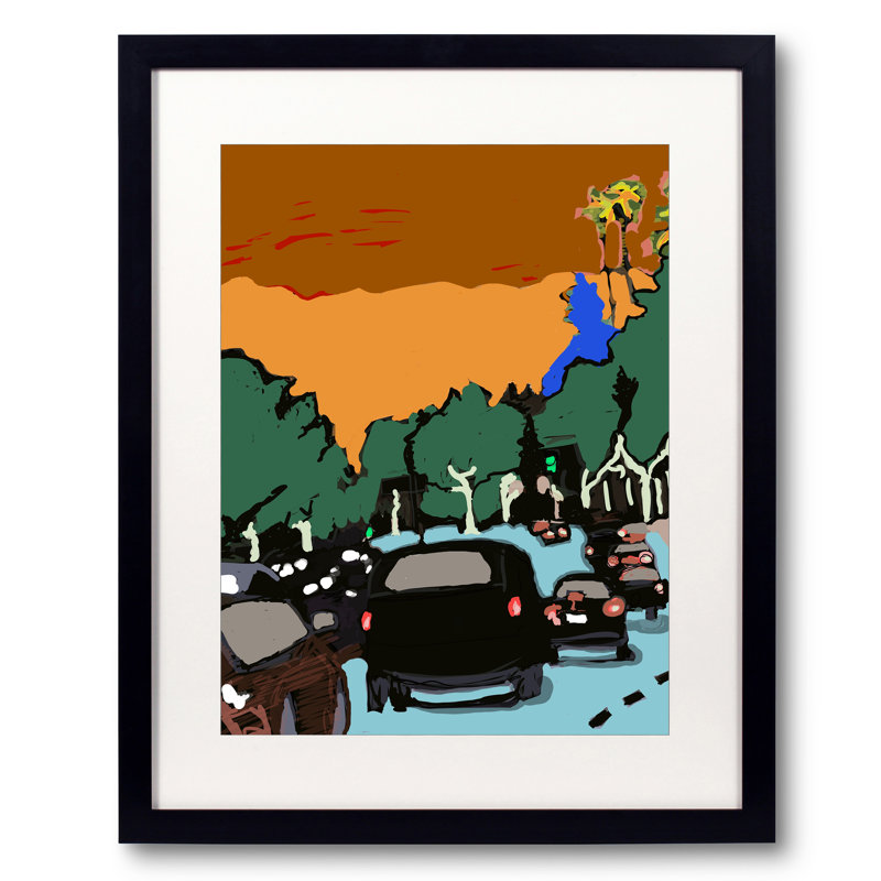 Rush Hour Sunset Boulevard Print by Deborah Blum, 20" H x 16" W