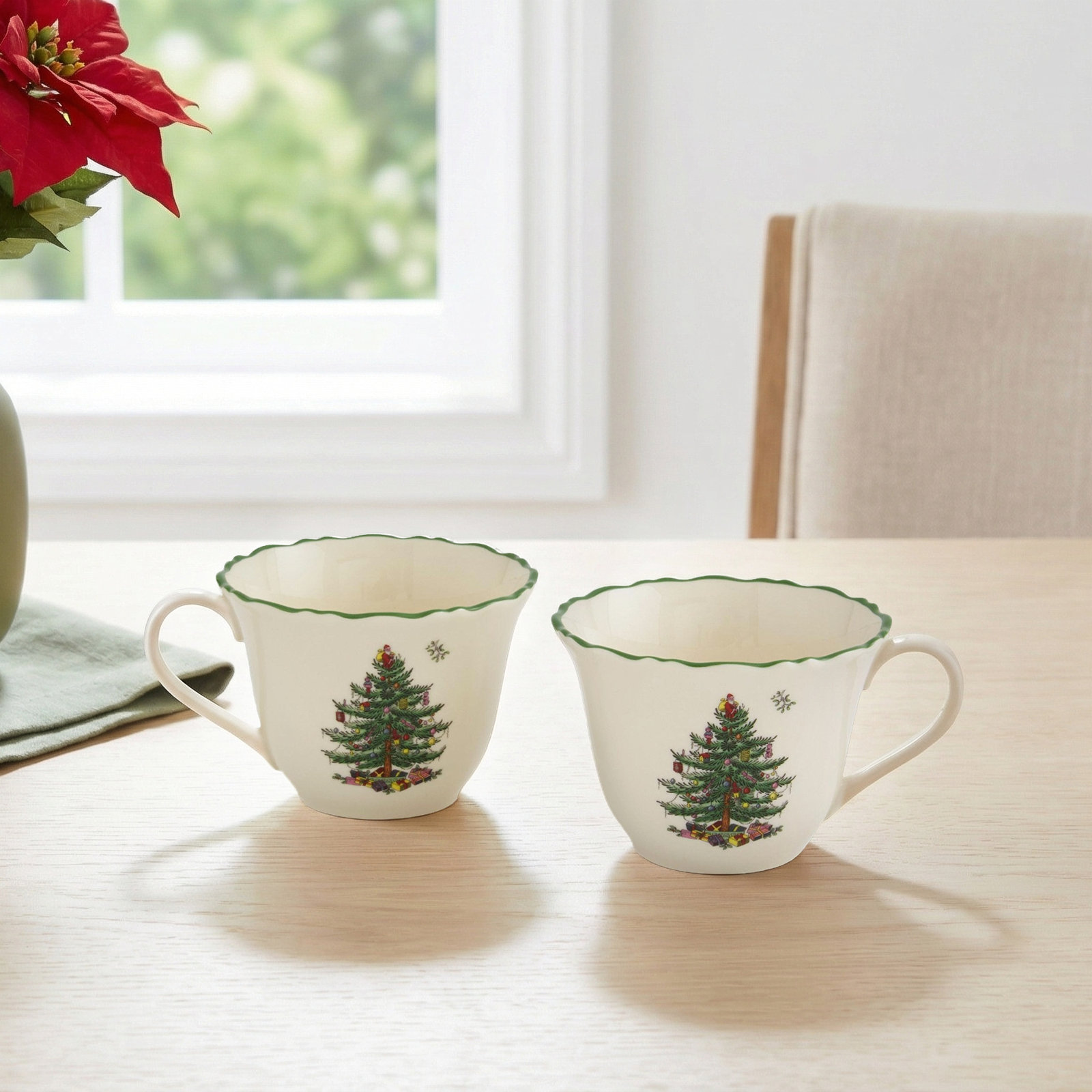 Christmas Tree Porcelain Punch Cup