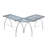 Courson L-Shaped Glass Top Drafting Table-105078795