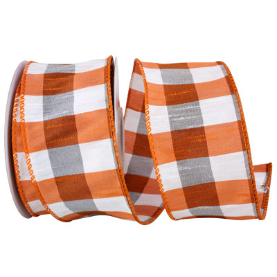2.5'' Plaid Fabric No Theme Ribbon